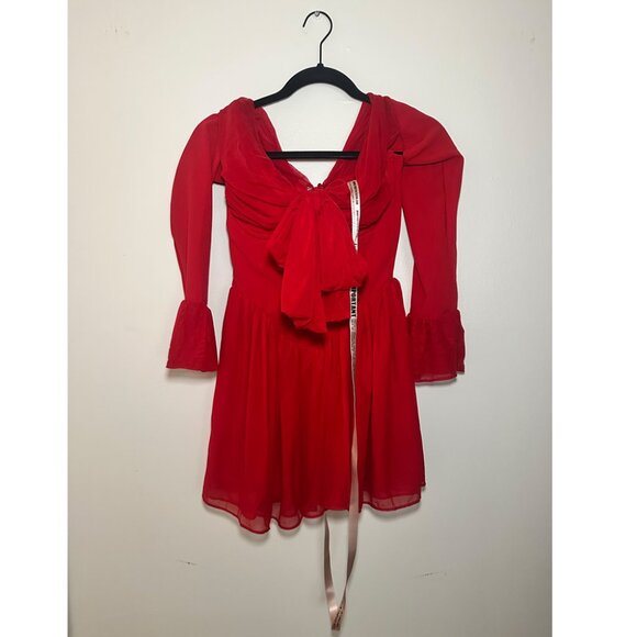 House of CB Red Off-Shoulder Mini Dress - Picture 9 of 9